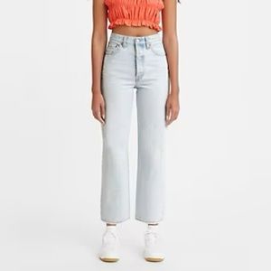 High Waisted Straight Levi Jeans, Size 27